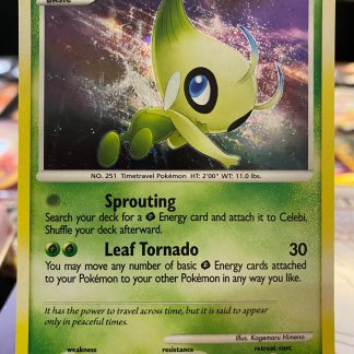 2007 Pokemon Celebi Mysterious Treasures Holo 7 of 123 Lightly Played