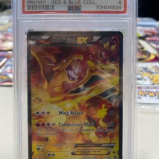 2016 Pokemon Charizard EX Black Star Promo Red & Blue Coll #XY121 PSA 8 Mint