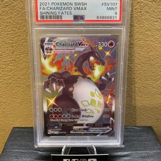 2021 Pokemon Charizard Vmax Sword & Shield Shining Fates #SV107 PSA 9 Mint