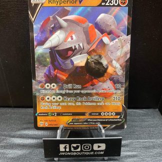 2020 Pokemon Rhyperior V Darkness Ablaze Full Art 095 of 198 Holo Near Mint