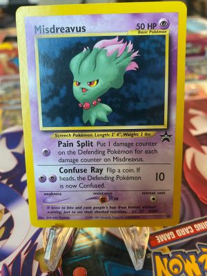 2001 Pokemon Misdreavus Black Star Promo Pokemon League #39 Mint