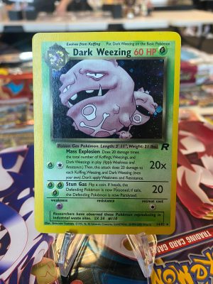2000 Pokemon Dark Weezing Rocket Set 14 of 82 Holo Near Mint