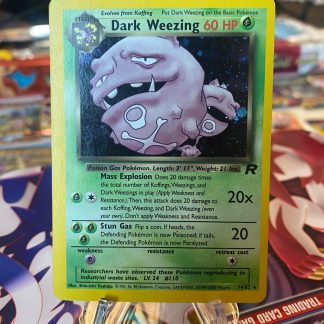 2000 Pokemon Dark Weezing Rocket Set 14 of 82 Holo Near Mint