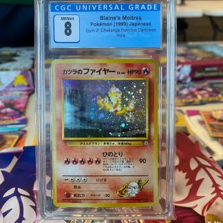 1999 Pokemon Japanese Blaine's Moltres Gym 2 Challenge From The Darkness #146 Holo CGC 8 Near Mint