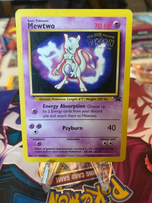 1999 Pokemon Mewtwo Movie Promo 3 Stamped Lightly Played