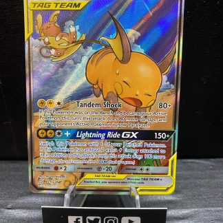 2019 Pokemon Raichu & Alolan Raichu GX Alternate Full Art 221 of 236 Holo Mint