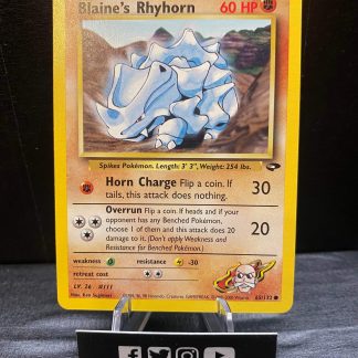 2000 Pokemon Blaine's Rhyhorn Gym Challenge 65 of 132 Mint