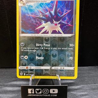 2022 Pokemon Hisuian Overqwil Astral Radiance 091 of 189 Reverse Holo Mint