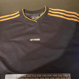 2020 Adidas Ivy Park 3-Stripes Crop Tee Black