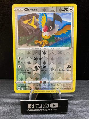 2022 Pokemon Chatot Astral Radiance 129 of 189 Reverse Holo Mint