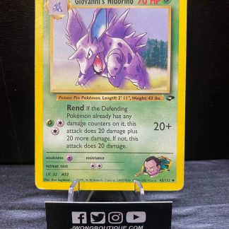 2000 Pokemon Giovanni’s Nidorino Gym Challenge 45 of 132 Moderately Played