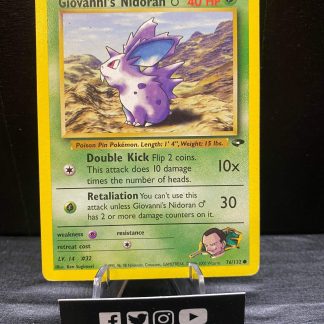2000 Pokemon Giovanni’s Nidoran Gym Challenge 76 of 132 Lightly Played