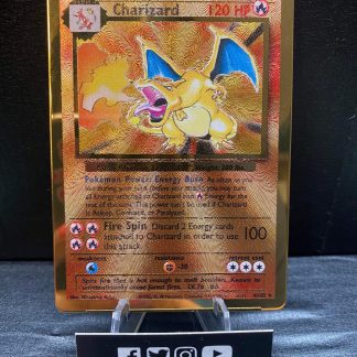 2021 Pokemon Charizard Gold Metal Celebrations Ultra Premium Collection 4 of 102 Moderately Played