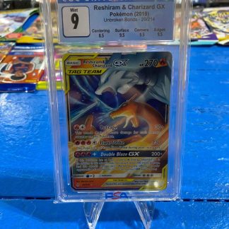 2019 Pokemon Reshiram & Charizard GX Unbroken Bonds 20 of 214 CGC 9 Mint