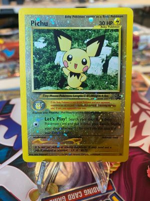 2001 Pokemon Black Star Promo Pichu Reverse Holo #35 Near Mint