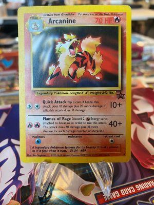 2000 Pokemon Arcanine Black Star Promo #6 Non Holo Mint