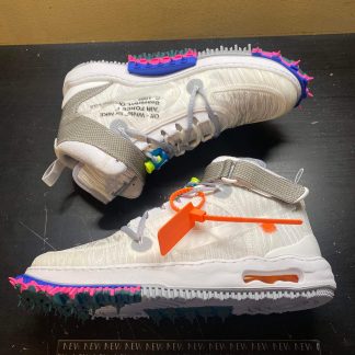 2022 Nike Air Force 1 Mid Off-White White Men