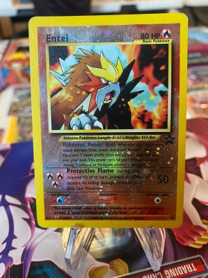 2001 Pokemon Entei Game Pokemon 3 Movie Promo #34 Reverse Foil Lightly Played