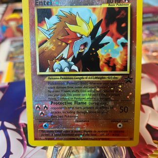 2001 Pokemon Entei Game Pokemon 3 Movie Promo #34 Reverse Foil Lightly Played