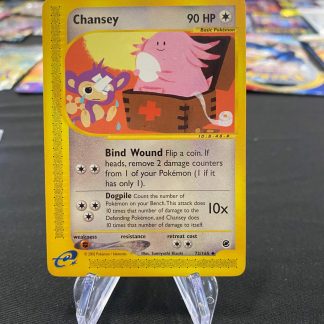 2002 Pokemon Chansey Expedition 72 of 165 eReader Lightly Played