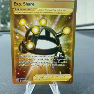 2021 Pokemon Exp. Share Trainer Full Art Battle Styles 180 of 163 Gold Holo Mint