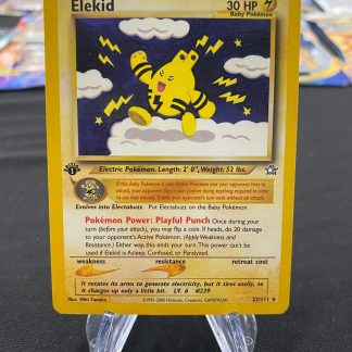 2000 1st Edition Pokemon Elekid Neo Genesis 22 of 111 Moderately Played
