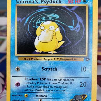 2000 Pokemon Sabrina's Psyduck Gym Challenge 99 of 132 Lightly Played