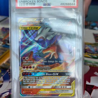 2019 Pokemon Reshiram & Charizard GX Sun & Moon Unbroken Bonds #20 PSA 8 Near Mint