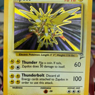 2000 Pokemon Zapdos Base Set 2 Holo 20 of 130 Near Mint