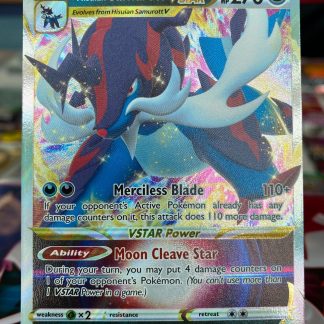 2022 Pokemon Hisuian Samurott VStar Astral Radiance Holo 102 of 189 Mint