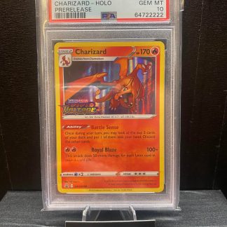 2020 Pokemon Charizard Sword & Shield Vivid Voltage Prerelease #066 Holo PSA 10 Gem n