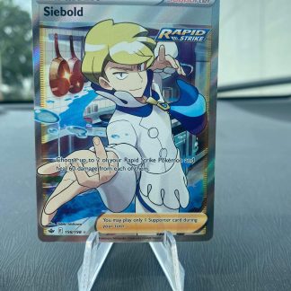 2020 Pokemon Siebold Trainer Full Art Chilling Reign 198 of 198 Holo Mint