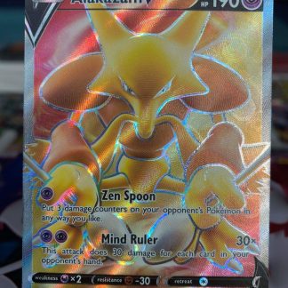 2020 Pokemon Alakazam V Full Art Vivid Voltage 172 of 185 Holo Mint