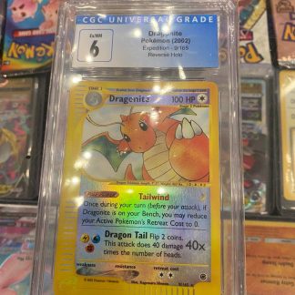2002 Pokemon Dragonite Expedition 9 of 165 Reverse Holo CGC 6 Excellent Mint