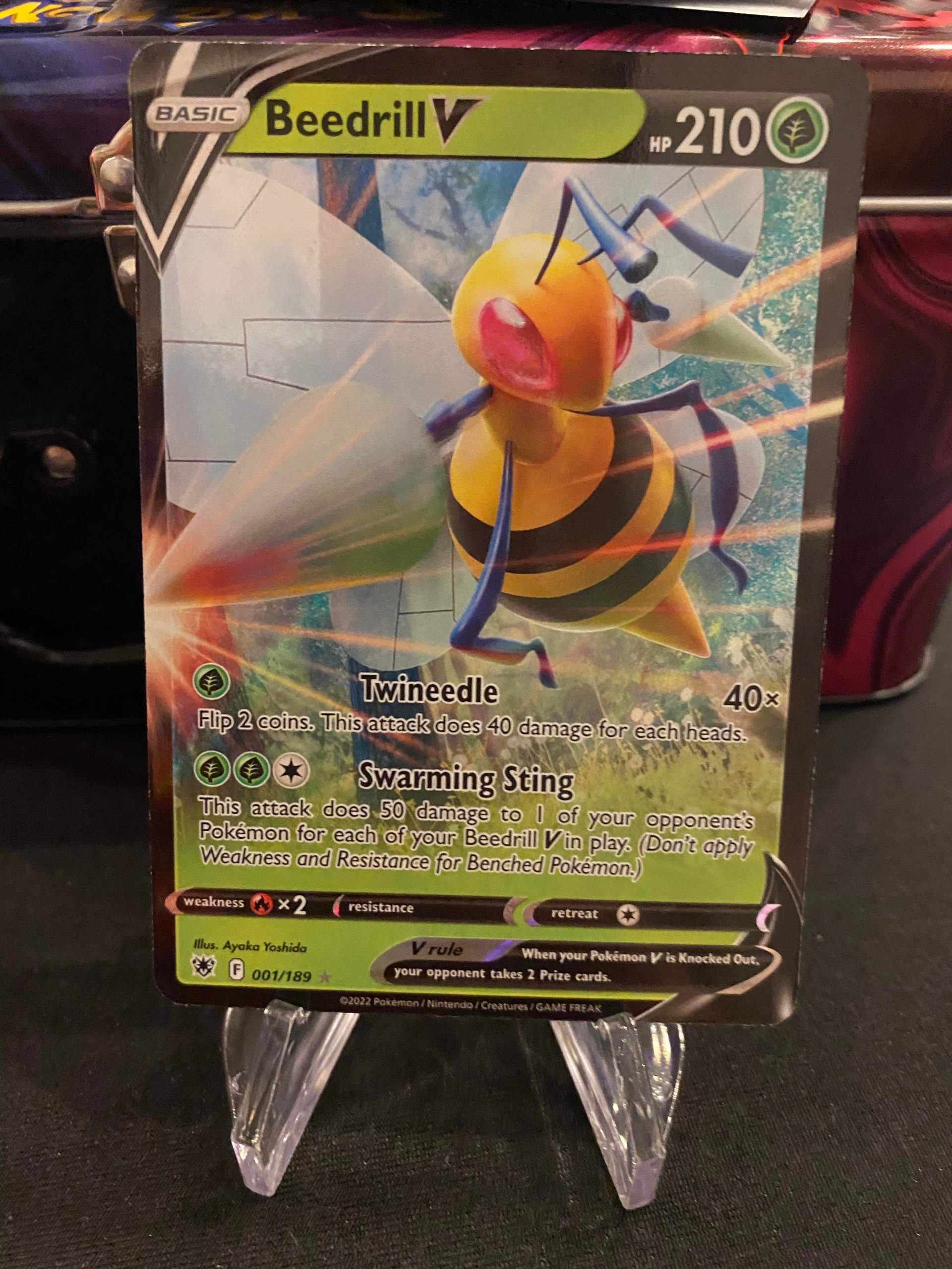 2022 Pokemon Beedrill V Astral Radiance 001 of 189 Holo Mint - Jwong ...