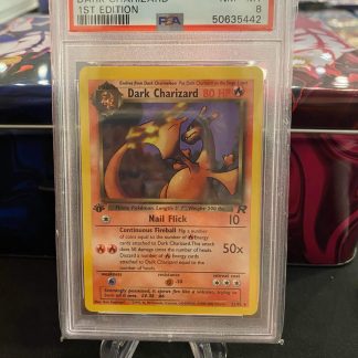 2000 1st Edition Pokemon Dark Charizars Team Rocket #21 PSA 8 Near Mint/Mint