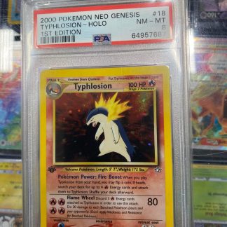 2000 Pokemon 1st Edition Typhlosion Neo Genesis Holo #18 PSA 8 Near Mint