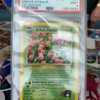 2000 1st Edition Pokemon Erika's Ivysaur Gym Challenge #41 PSA 9 Mint