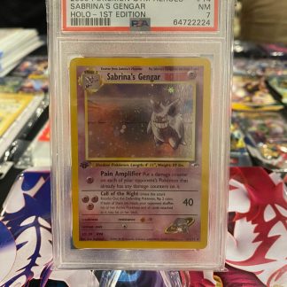 2000 1st Edition Pokemon Sabrina's Gengar Gym Heroes #14 Holo PSA 7 Near Mint