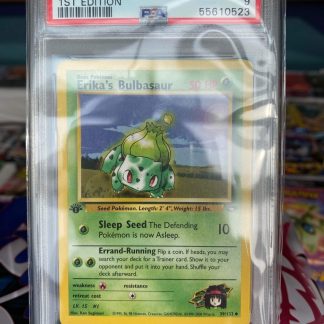 2000 1st Edition Pokemon Erika's Bulbasaur Gym Challenge #39 PSA 9 Mint