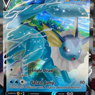 2021 Pokemon Vaporeon V Full Art Black Star Promo SWSH150 Holo Mint