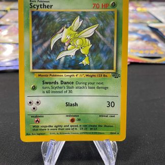 1999 Pokemon Scyther Jungle 10 of 64 Holo Moderately Played
