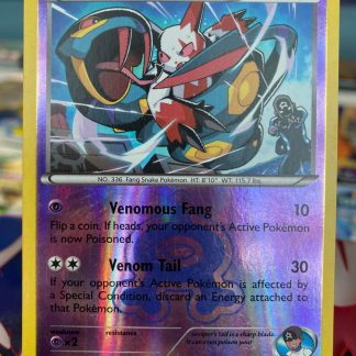 2015 Pokemon Team Aqua's Seviper Double Crisis 9 of 34 Reverse Holo Lightly Played