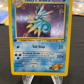 2000 1st Edition Pokemon Misty’s Seadra Gym Heroes 9 of 132 Mint