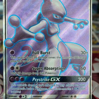 2017 Pokemon Mewtwo GX Full Art Shining Legends 72 of 73 Holo Mint