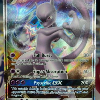 2017 Pokemon Mewtwo GX Full Art Sun & Moon Shining Legends 39 of 73 Holo Mint