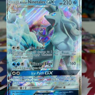 2017 Pokemon Alolan Ninetales GX Full Art Guardians Rising 22 of 145 Holo Mint