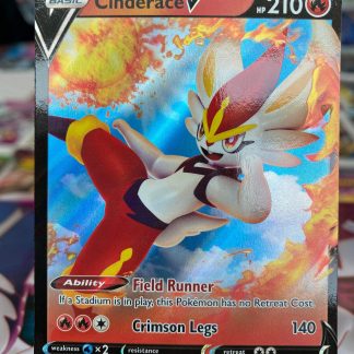 2021 Pokemon Cinderace V Full Art Shining Fates Holo Mint