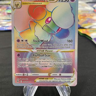 2022 Pokemon Whimsicott Vstar Full Art Brilliant Stars 175 of 172 Rainbow Holo Lightly Played
