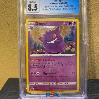 2020 Pokemon Gengar Black Star Promos SWSH052 Holo CGC 8.5 Near Mint